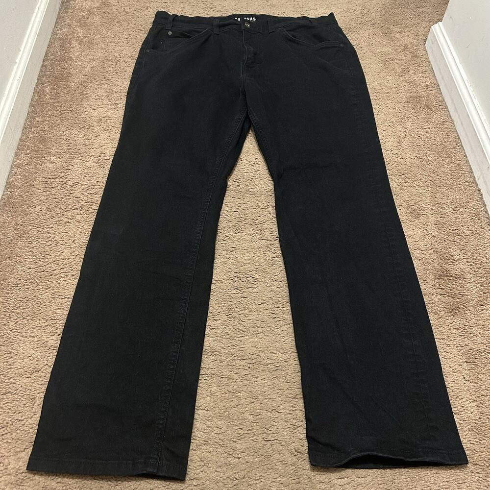 Tecovas Mens Everyday Standard Jeans Size 36x32 Straight Leg Black Stretch Denim